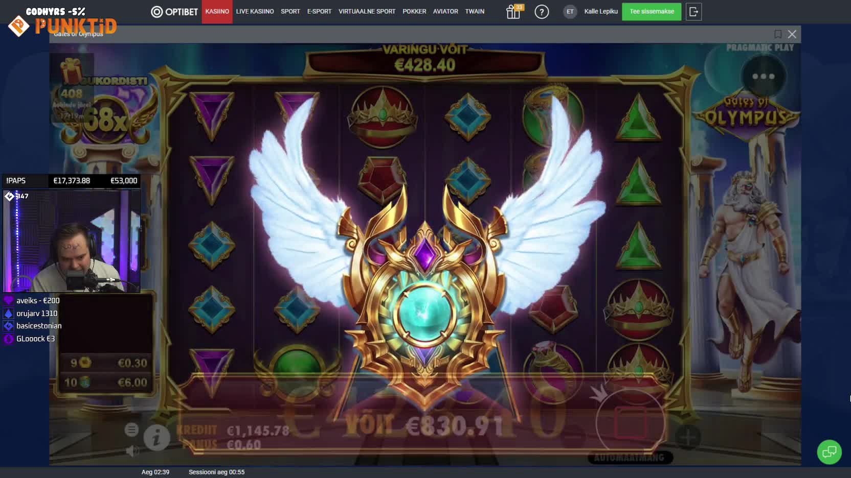Gates of Olympus Mega Win Godhyr Optibet